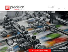 Tablet Screenshot of precisionmarketinggroup.co.uk